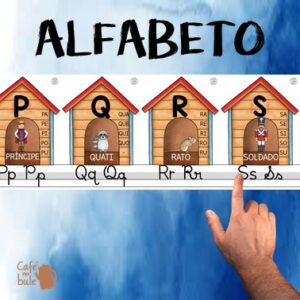 Alfabeto casinhas – fonte padrão