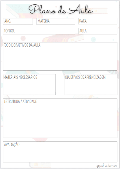 Plano de Aula