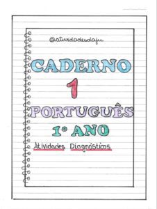CADERNO 1 PORTUGUÊS 1º ANO (Sondagem)