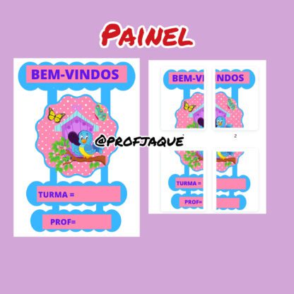 Painel de porta de sala tema passarinhos - Image 2