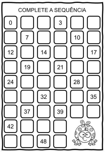 SEQUENCIA NUMERICA 0 A 100 PRETO E BRANCO - Image 6