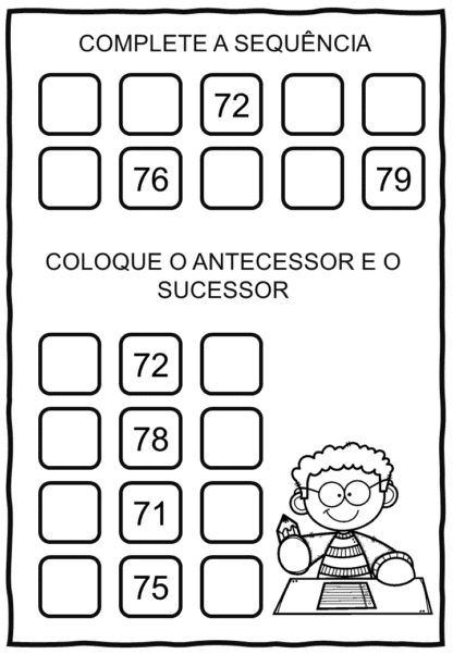 SEQUENCIA NUMERICA 0 A 100 PRETO E BRANCO - Image 7