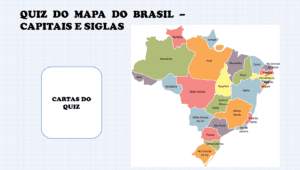 Quizz Mapa do Brasil Capitais e Siglas