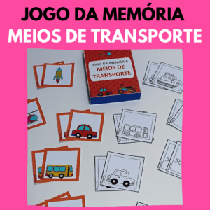 Jogo da memória – Meios de transporte
