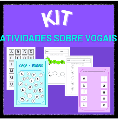 KIT: Atividades sobre vogais