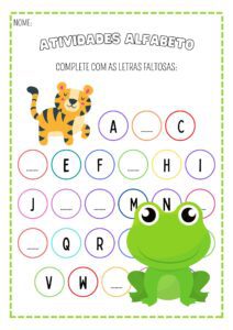 8 Atividades – Alfabeto