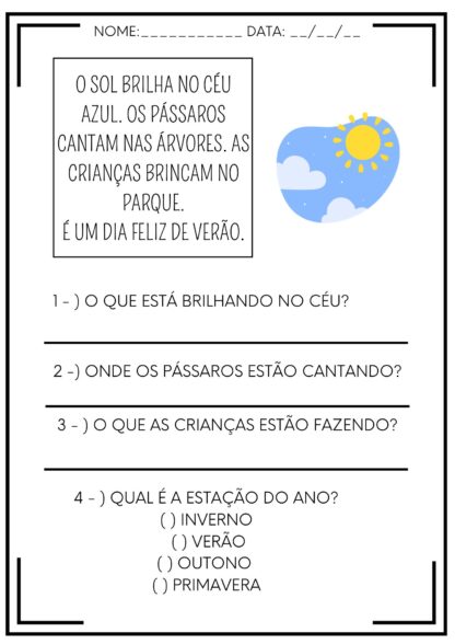 4 Atividades - Interpretação de Textos - Image 3