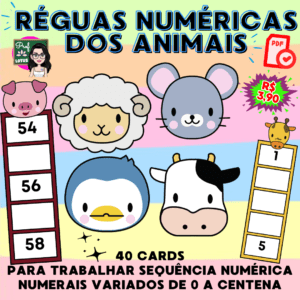 RÉGUAS NUMÉRICAS DOS ANIMAIS