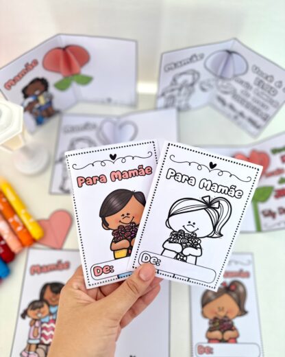 Cartão Dia das Mães Coração 3D - Image 4