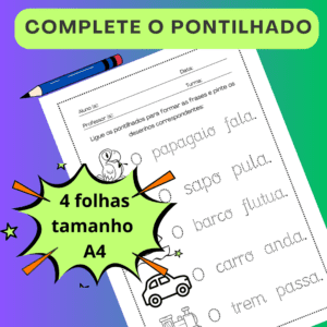 Frases pontilhadas para completar
