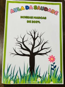 Aula da saudade.