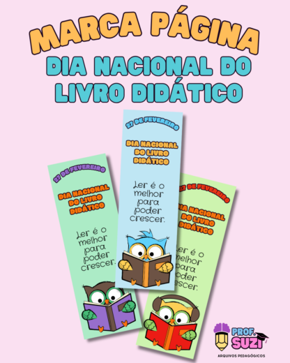 MARCA PÁGINA DIA DO LIVRO DIDÁTICO
