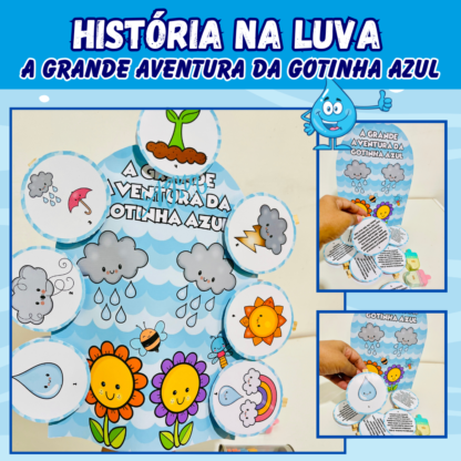 Água - Luva - História a Grande Aventura da Gotinha Azul