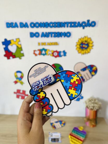 Dia Mundial do Autismo - Painel e Cartões de Lembrancinhas - Image 9