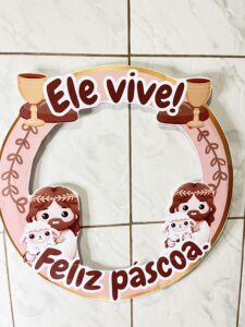 MOLDURA BAMBOLÊ PÁSCOA CRISTÃ
