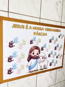 🖐️🎨 JESUS É A NOSSA VERDADEIRA PÁSCOA! ✝️🐑