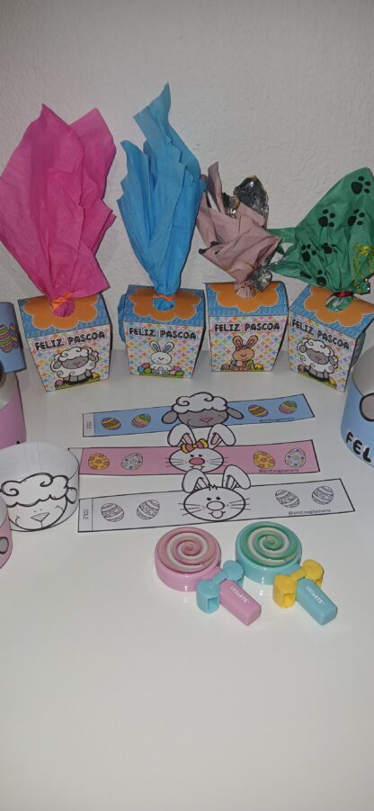 🎁 Kit Páscoa Encantada – Coelhinho e Cordeirinho 🐰🐑 - Image 11