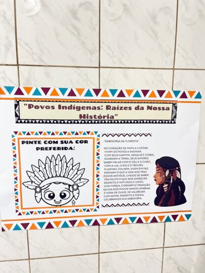 Painel interativo: Povos Indígenas — Raízes da Nossa História Material com 10 páginas ampliadas