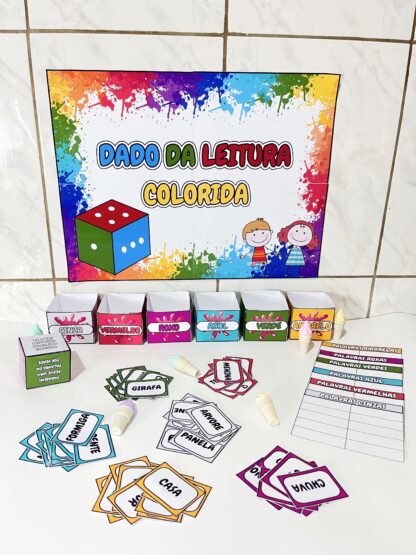Dado da leitura colorida: Aprender a ler nunca foi tão divertido