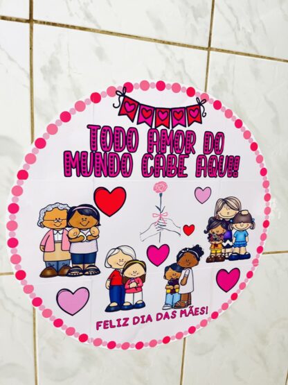 Painel redondo e coroa dia das mães - Image 10
